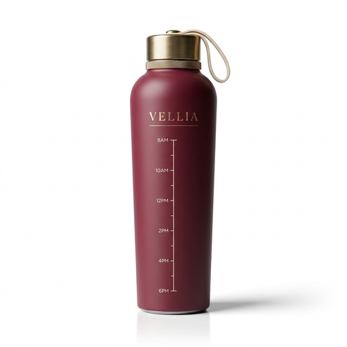 Vellia Hour-Marked Water Bottle